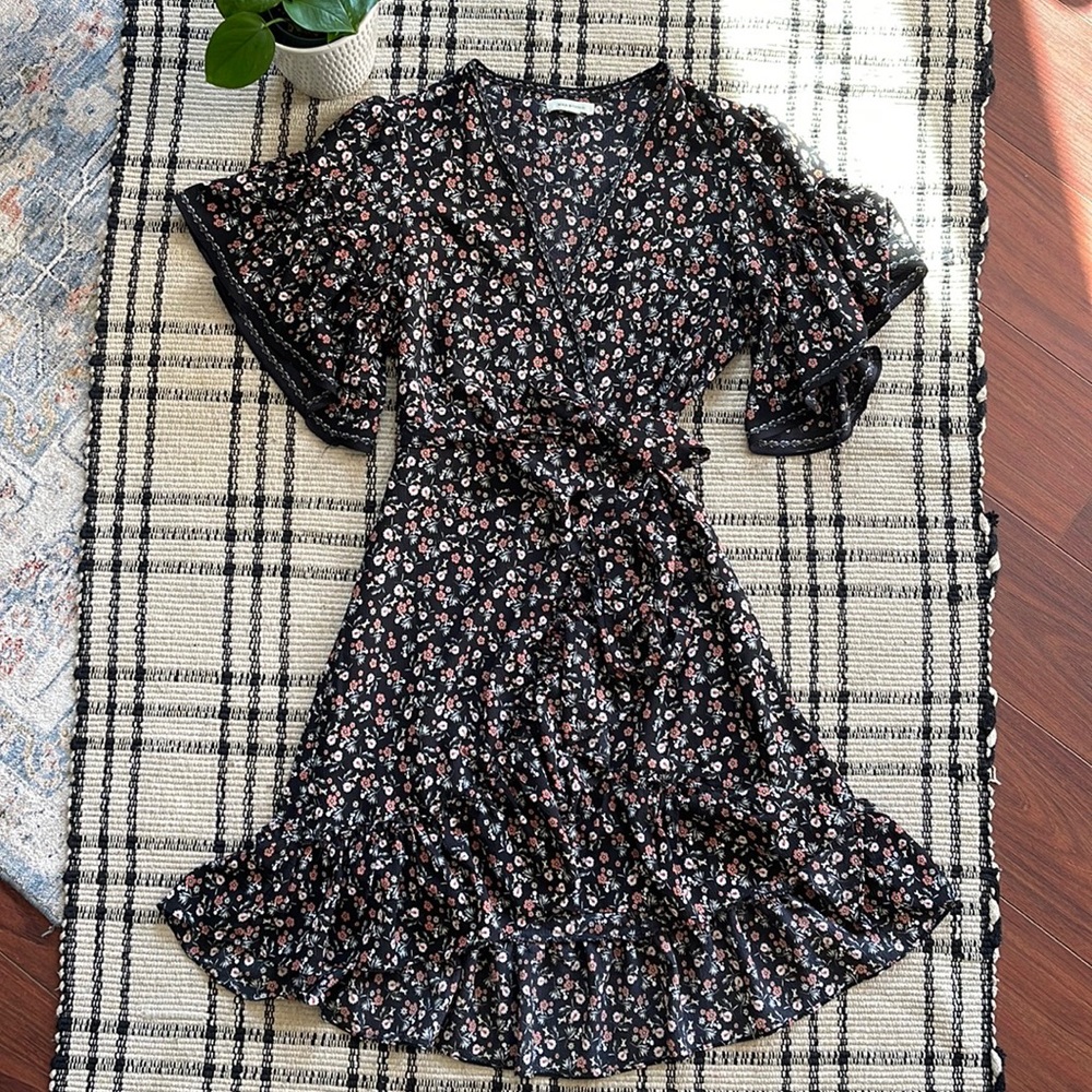 max studio wrap dress